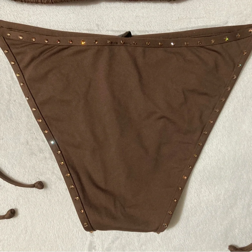 112. SKIMS Rhinestone Bikini SET!! L